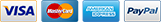 Payment Options: credit cards, paypal, visa, amex, mastercard